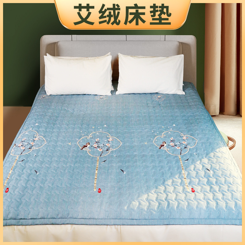 廠(chǎng)家直銷(xiāo)艾絨床墊 家用保暖秋冬1.8m艾灸墊 艾絨被子過(guò)年送禮佳品