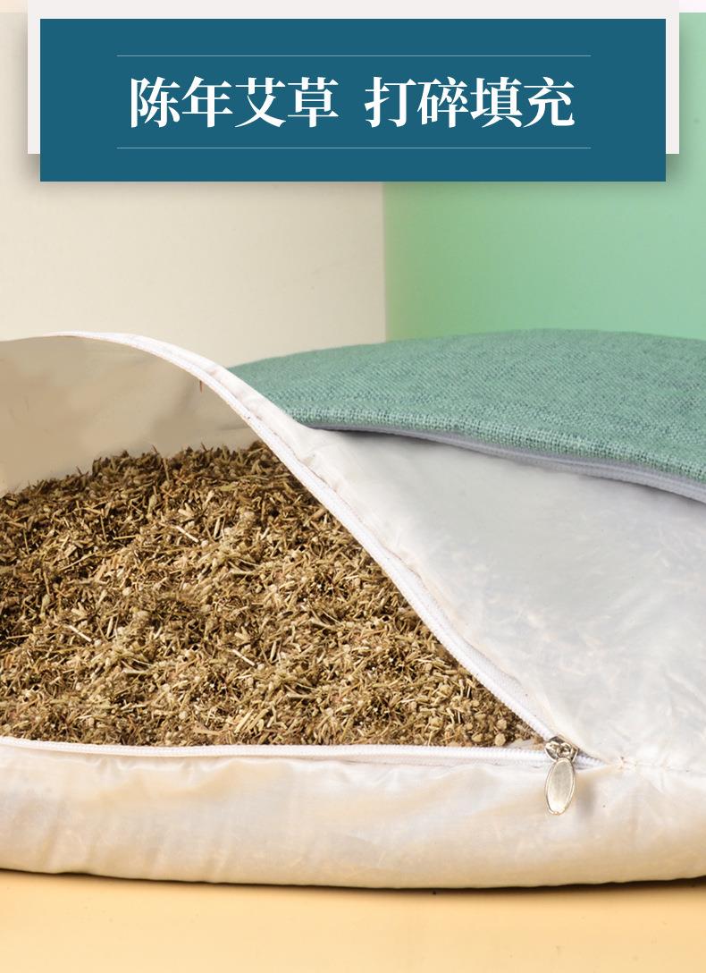 可拆卸組合艾草枕 圓柱睡覺(jué)艾灸護頸艾草頸椎枕 廠(chǎng)家批發(fā)頸椎枕頭