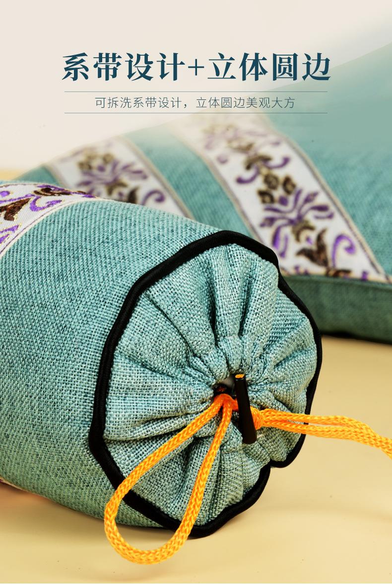 可拆卸組合艾草枕 圓柱睡覺(jué)艾灸護頸艾草頸椎枕 廠(chǎng)家批發(fā)頸椎枕頭