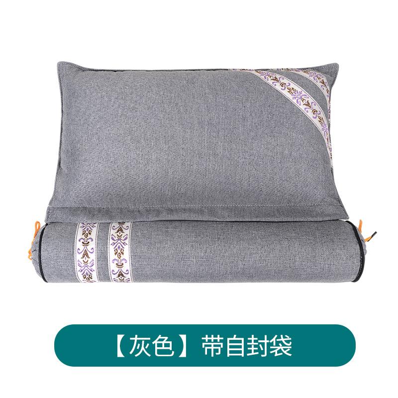 可拆卸組合艾草枕 圓柱睡覺(jué)艾灸護頸艾草頸椎枕 廠(chǎng)家批發(fā)頸椎枕頭